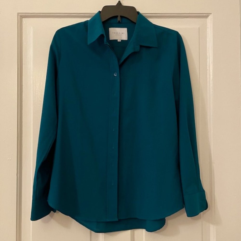 The Signature Shirt by Rochelle Behrens in Teal